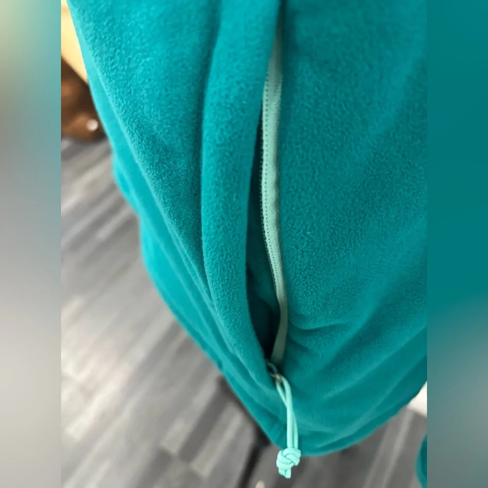The North Face Sherpa Lined Jacket Size Medium Teal Pockets B1 - Picture 4 of 12